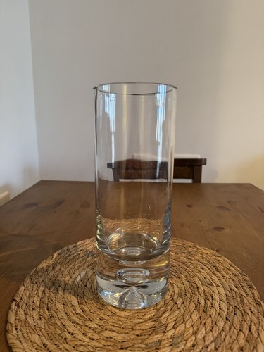 Glass blown vase heavy - vase,
