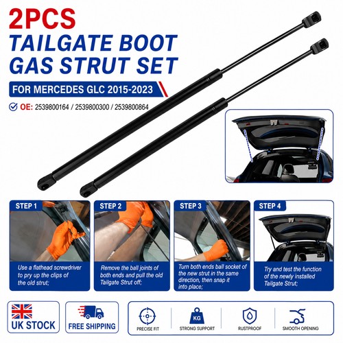 Rear boot gas springs - 2x,