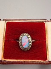 Antique Sterling Silver Opal