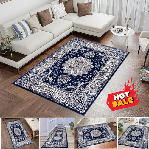 Blue luxury traditional - traditional, rug