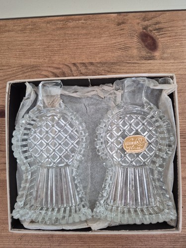 Vintage bohemian glass trinket - bohemian,