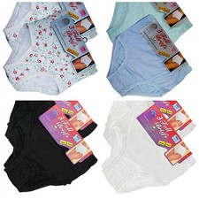 3, LADIES COTTON FULL BRIEFS