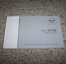 2016 Nissan 370Z Owner User Manual Coupe Convertible Sport Tech Touring NISMO