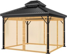Mingfuxin Gazebo Universal Replacement Mosquito Netting Outdoor Canopy 12' x 12'