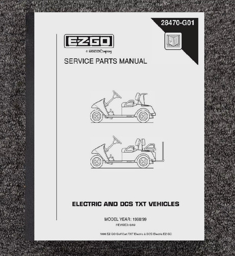 1998 service parts manual fits - parts,