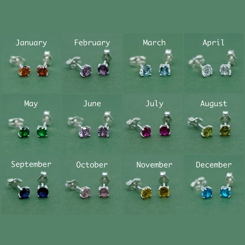Sterling silver birthstone - sterling,