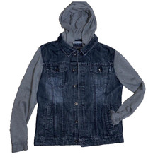 21 Men Denim Jacket Hoodie