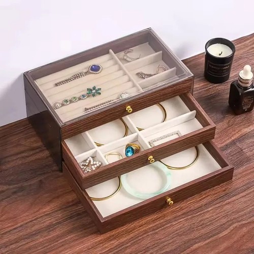 Walnut wooden jewelry - wooden,