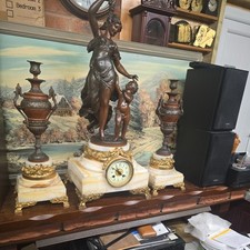 Antique Huge French Marble &