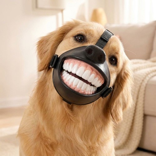 Funny grinning dog muzzle - dog,