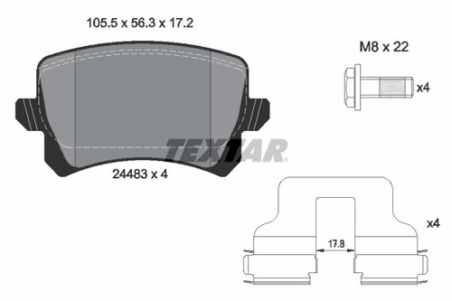New brake pad set - brake,