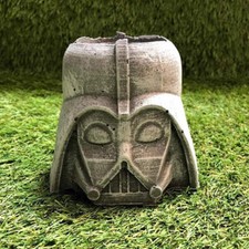 Concrete Darth Vader Planter