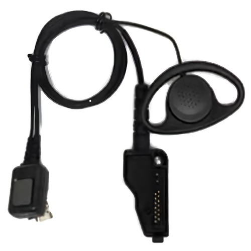 Shaped earpiece with inline - with,