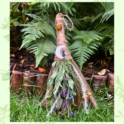 Handmade altar besom broom - handmade,