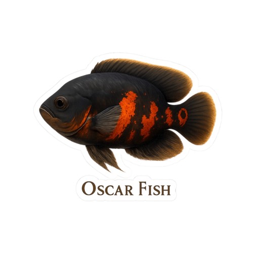 Sticker oscar fish - sticker,
