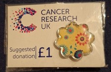 Charity pin badge cancer