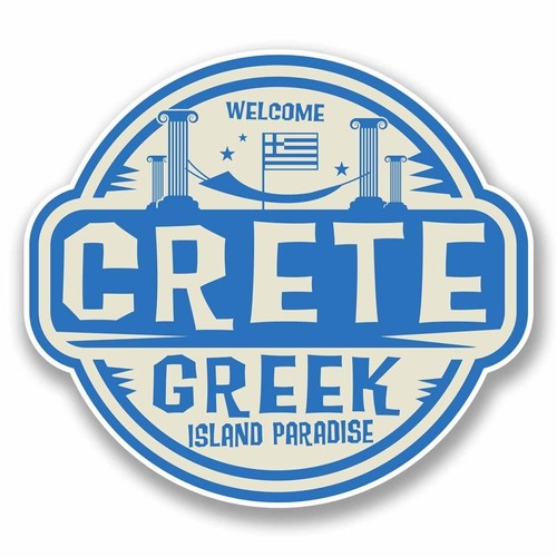Crete greece sticker - x, decal