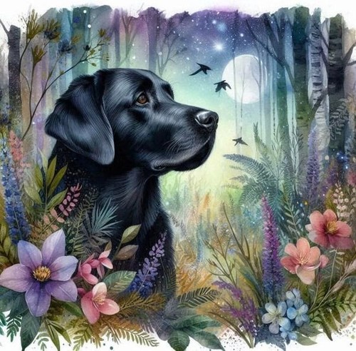 Black labrador cross - (6),
