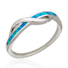 Blue Fire Opal Silver Jewelry