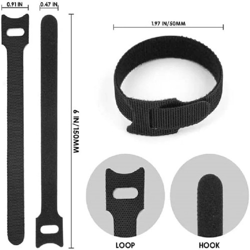 100xreusable ties velcros - 100xreusable,