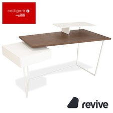 Calligaris Layers Wood Desk White Braun Home Office