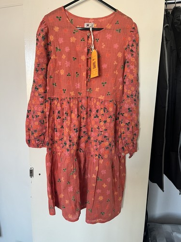 Fabindia pink orange - fabindia, floral
