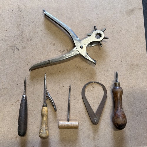 Vintage leatherworking tools - leatherworking,