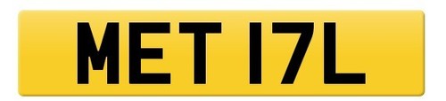 Met 17l number plate - 17l,