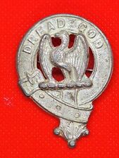 Munro Scottish Clan Crest Cap Badge or Kilt Pin Motto DREAD GOD