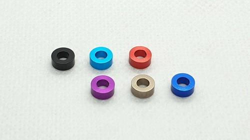 Aluminium 5mm spacer shim - m3, 2.5mm