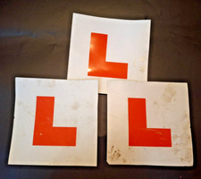 3 x Magnetic Vehicle Learner L Plates PVC Plastic Car Lorry Motorbike Van