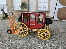 Large Vintage Wells Fargo Bank Cart / Stage Coach Model (Display / Film Prop)