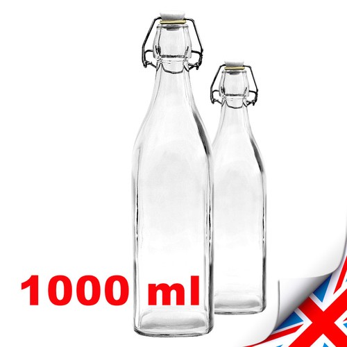 Square glass bottles - square,