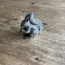 Royal Hampshire Art Foundry Silver Plated squirrel Sculpture Figurine