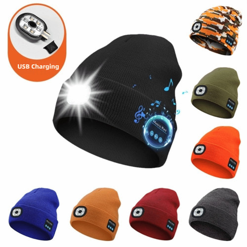 With light bluetooth - with, beanie