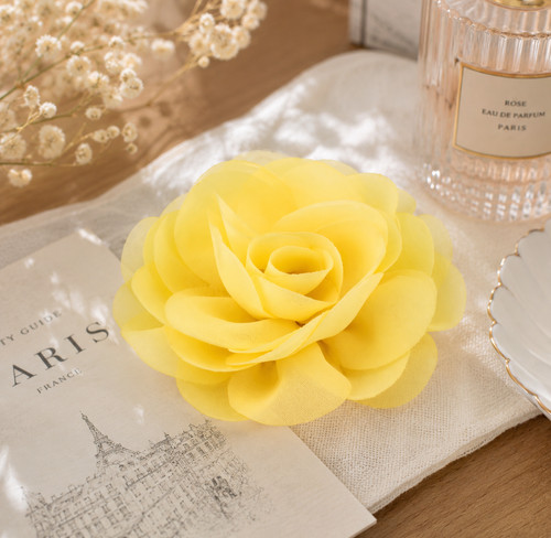 Yellow simple 5cm - yellow, girly