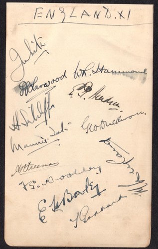 Cricket autographs england - 12,