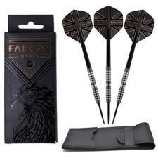 FALCON™ VISTA Micro Grip Tungsten Darts Set 23g Barrels Shafts Flights Wallet