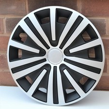 Set of 4x15" Wheel Trims / Hub Caps to fit Nissan Micra, Note, Almera   + BADGES