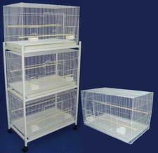 Lot of Large 4 Aviary Canary