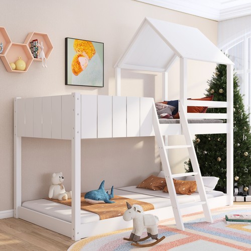 3ft wooden bunk bed - wooden,