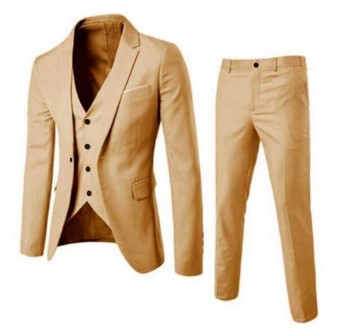 Men suit slim three - slim,
