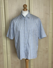 Ted Baker Women’s Blue Casual Short Sleeve Button Up Shirt Top - Ladies Size XL