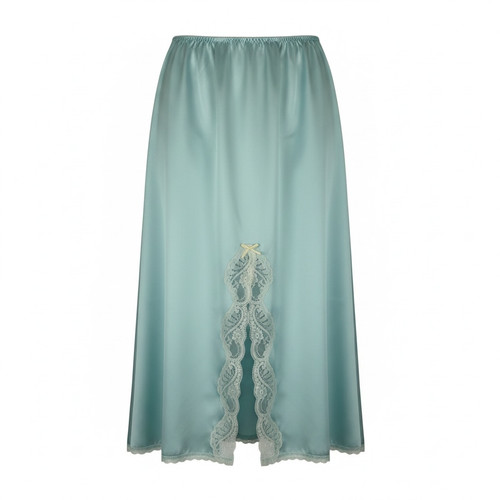 Vintage light blue satin half - vintage,