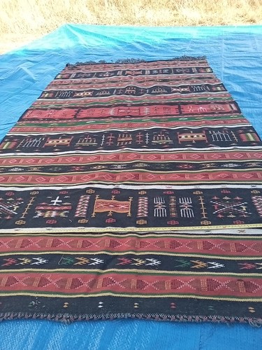 Vintage berber flatweave kilim - vintage,