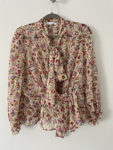 Zara beige and - pink, floral