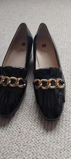 Hogl Women's Loafer Size 5 Black Patent 5