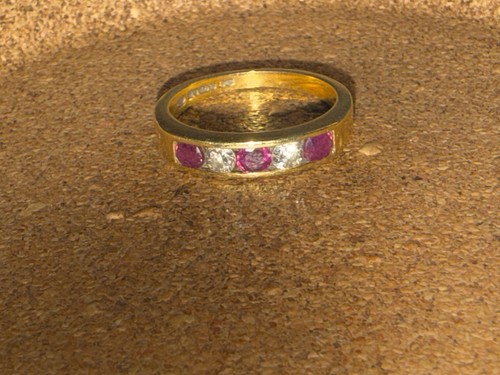 18ct gold ruby and - , diamond