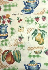 KITCHEN TEAPOTS FRUIT 46" x