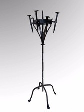 Floor Standing Wrought Iron Gothic Medieval Candelabra
